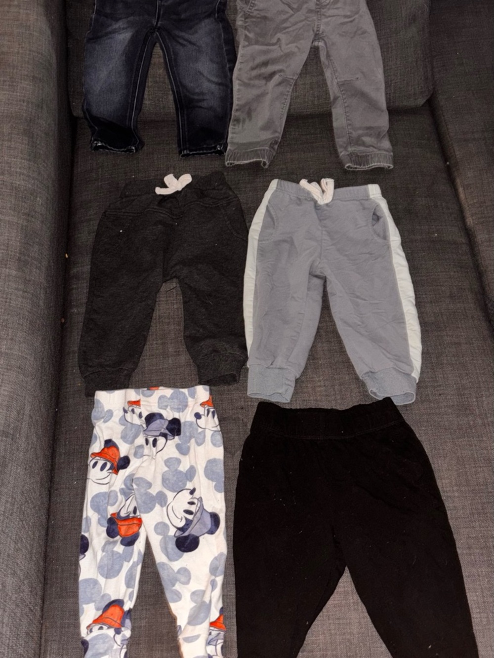 Kids Gray and Black Mixed Bottoms Pack